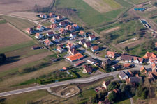 Hohwiller in the state Bas-Rhin, France out of the air