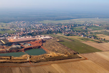 Kuhlendorf in the state Bas-Rhin, France out of the air