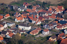 Oblique view of Schwabwiller in the state Bas-Rhin, France