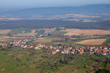 Surbourg in the state Bas-Rhin, France from a drone