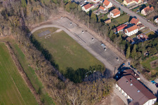 Walbourg in the state Bas-Rhin, France out of the air