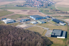 Oblique view of Eschbach in the state Bas-Rhin, France