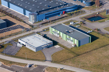 Bird's eye view of Eschbach in the state Bas-Rhin, France