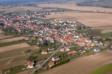 Drone recording of Eschbach in the state Bas-Rhin, France