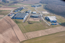 Drone image of Eschbach in the state Bas-Rhin, France