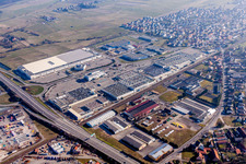 Building and production halls on the premises of Schaeffler France in Haguenau in Grand Est, France