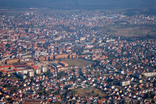 Aerial view of Haguenau in the state Bas-Rhin, France