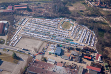 Haguenau in the state Bas-Rhin, France from the drone perspective