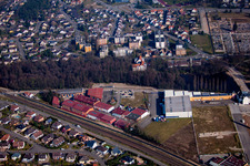 Drone image of Bischwiller in the state Bas-Rhin, France
