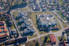 Bischwiller in the state Bas-Rhin, France seen from above