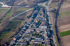 Bird's eye view of Bischwiller in the state Bas-Rhin, France