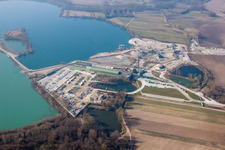 Drone recording of Bischwiller in the state Bas-Rhin, France