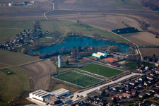Drone recording of Gambsheim in the state Bas-Rhin, France