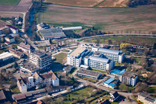Oblique view of Local administration Kork in the district Kork in Kehl in the state Baden-Wuerttemberg, Germany