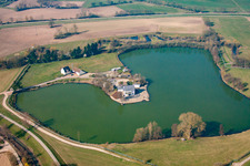 Johannitermatten bathing lake in the district Eckartsweier in Willstätt in the state Baden-Wuerttemberg, Germany