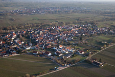 Aerial view of District Arzheim in Landau in der Pfalz in the state Rhineland-Palatinate, Germany