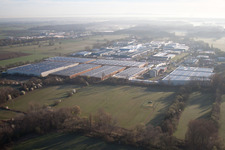 Drone image of Landau in der Pfalz in the state Rhineland-Palatinate, Germany