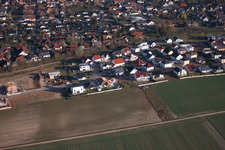 Aerial photograpy of New development area Am Steinsteg in Bornheim in the state Rhineland-Palatinate, Germany