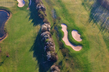 Golf Course Landgut Dreihof - GOLF absolute in the morning in the district Dreihof in Essingen in the state Rhineland-Palatinate, Germany out of the air