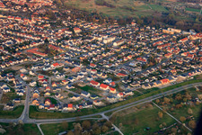 Forstlandallee in Jockgrim in the state Rhineland-Palatinate, Germany