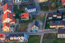 Aerial photograpy of Titmouse Path in Jockgrim in the state Rhineland-Palatinate, Germany