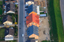 Aerial photograpy of Forstlandallee in Jockgrim in the state Rhineland-Palatinate, Germany