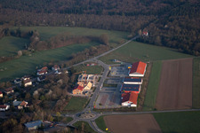 District Neulauterburg in Berg in the state Rhineland-Palatinate, Germany from the drone perspective