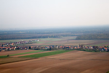 Schleithal in the state Bas-Rhin, France from a drone