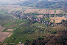 Oblique view of Cleebourg in the state Bas-Rhin, France