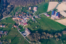 Drone recording of Lembach in the state Bas-Rhin, France