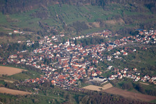 Lembach in the state Bas-Rhin, France from a drone