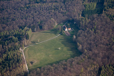 Bird's eye view of Nehwiller-près-Wœrth in the state Bas-Rhin, France