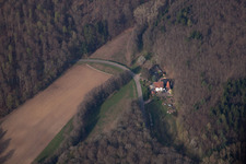 Nehwiller-près-Wœrth in the state Bas-Rhin, France from a drone