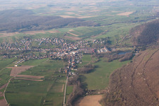 Oberbronn in the state Bas-Rhin, France from the plane
