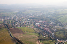 Oblique view of Reichshoffen in the state Bas-Rhin, France