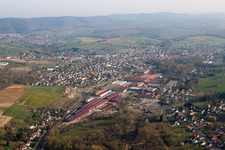 Reichshoffen in the state Bas-Rhin, France from above