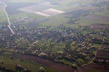 Drone recording of Morsbronn-les-Bains in the state Bas-Rhin, France