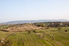 Drone recording of Gunstett in the state Bas-Rhin, France