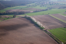 Oblique view of Surbourg in the state Bas-Rhin, France