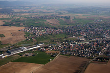 Soultz-sous-Forêts in the state Bas-Rhin, France out of the air