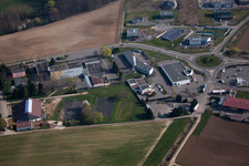 Reimerswiller in the state Bas-Rhin, France viewn from the air