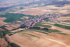 Siegen in the state Bas-Rhin, France seen from a drone