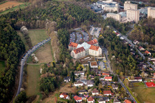 Hospital grounds of the Clinic Neurologische Klinik Bad Neustadt on Saale in Bad Neustadt an der Saale in the state Bavaria, Germany