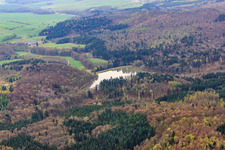 Roth II reservoir in Römhild in the state Thuringia, Germany