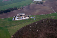 Aerial photograpy of UL-Platz in Westhausen in the state Thuringia, Germany