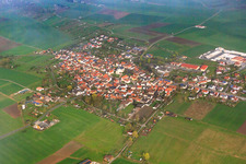 City view from the north in Sulzdorf an der Lederhecke in the state Bavaria, Germany