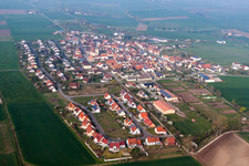 Construction sites for the new residential area of a single-family home settlement in the district Merkershausen in Bad Königshofen im Grabfeld in the state Bavaria, Germany