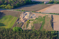 Landfill on a field in Erlenbach bei Kandel in the state Rhineland-Palatinate, Germany