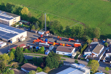 Aerial view of FORWARDING NUSS GmbH in the district Minderslachen in Kandel in the state Rhineland-Palatinate, Germany