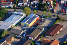 Oblique view of Barthelsmühlring in the district Minderslachen in Kandel in the state Rhineland-Palatinate, Germany